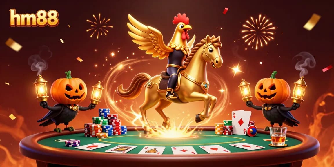 Win big with hm88 in a vibrant casino scene filled with poker excitement and dynamic action.