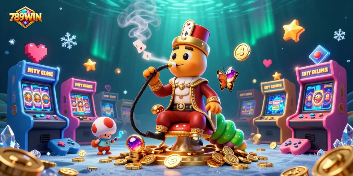 Experience thrilling wins with 789WIN's vibrant, interactive casino adventure illustration.
