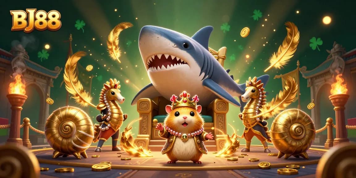 BJ88 engages players with dynamic betting experiences featuring a vibrant 3D casino scene.