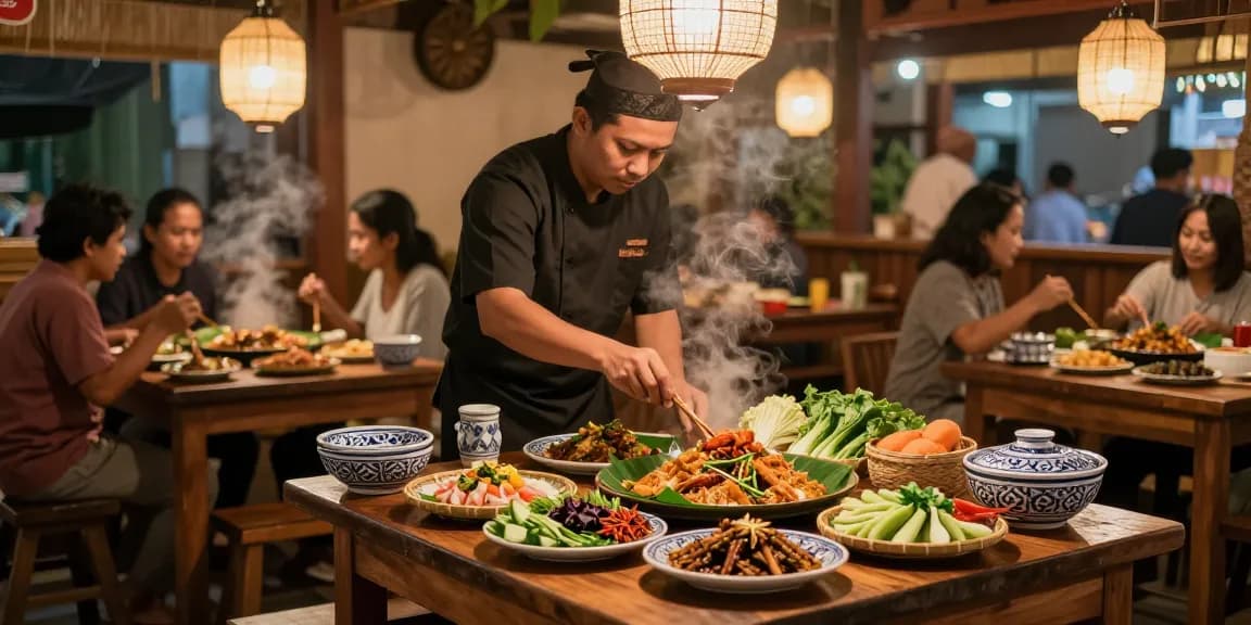 Pengalaman kuliner di Warung225 dengan hidangan tradisional dan suasana hangat.