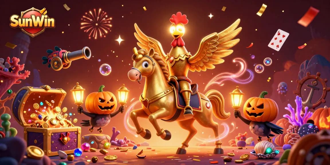 Engage with SunWin's gaming excitement featuring immersive casino elements and vibrant characters.