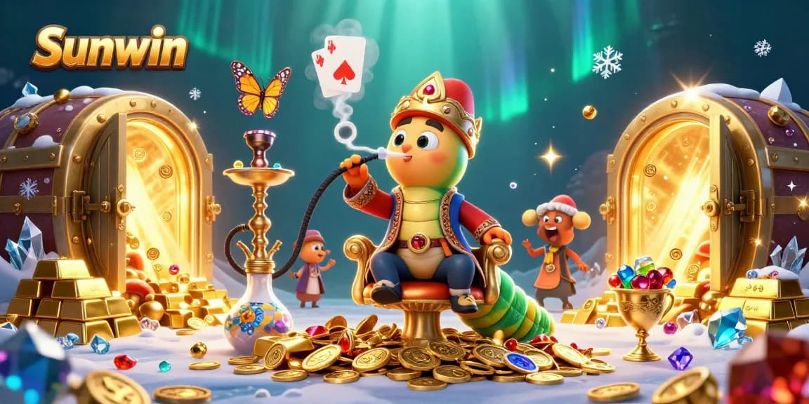 Engage with Sunwin's vibrant gaming universe in an ultra-detailed casino illustration showcasing excitement and depth.