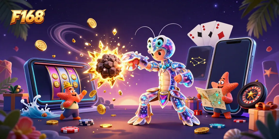 Experience F168's thrilling slot adventures with vibrant 3D characters, dynamic casino themes, and stunning visuals.
