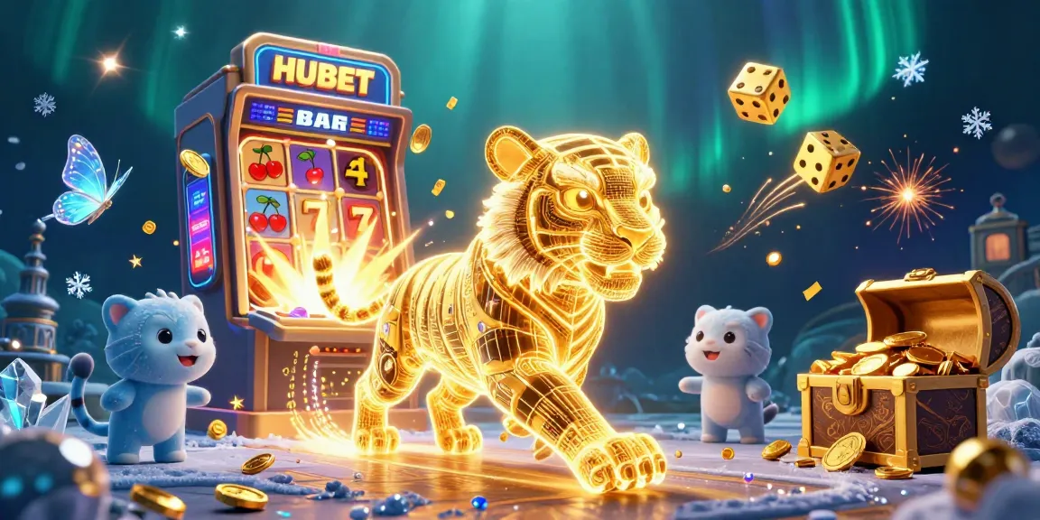 Join HUBET for a thrilling digital casino experience with the golden tiger and slot machines.