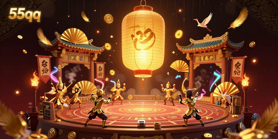 Engage with the vibrant 55qq casino experience featuring golden lantern spirit and immersive gaming atmosphere.