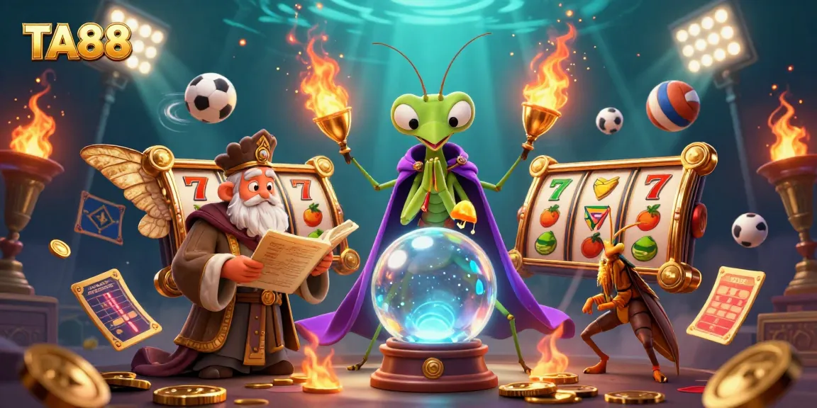 TA88 showcases an exciting 3D scene with a fortune teller and sports game elements.