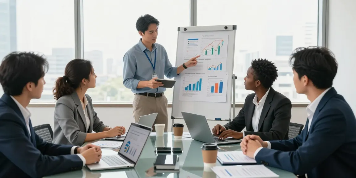 Entrepreneurs collaborate in a modern conference room, discussing strategies to apply for merchant cash advance for business growth.