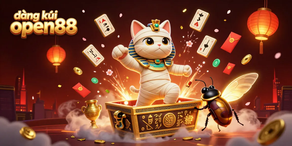 Place a bet with đăng ký open88 in an exciting casino scene featuring unique characters and elements.
