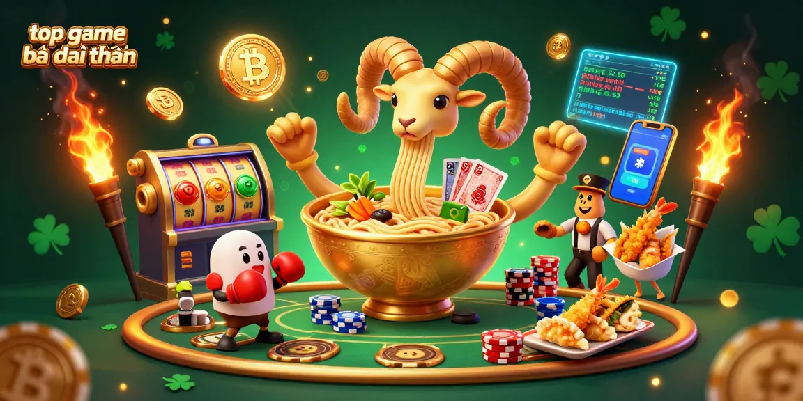 Win big with top game bài đổi thưởng, illustrated with vibrant characters and casino elements.