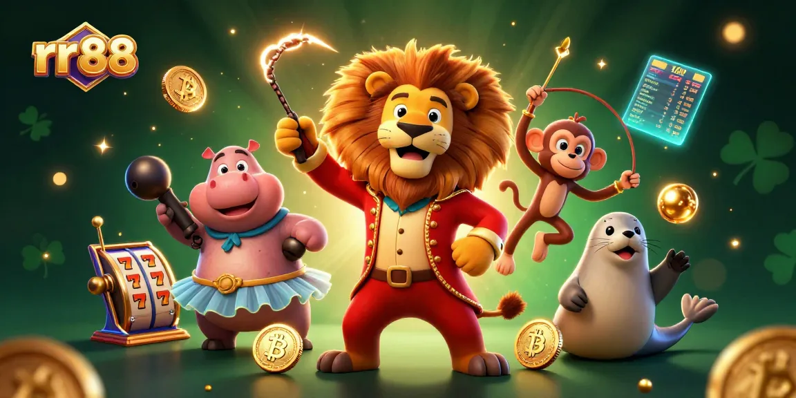 rr 88 showcases a lively online casino scene with vibrant characters and dynamic game elements.