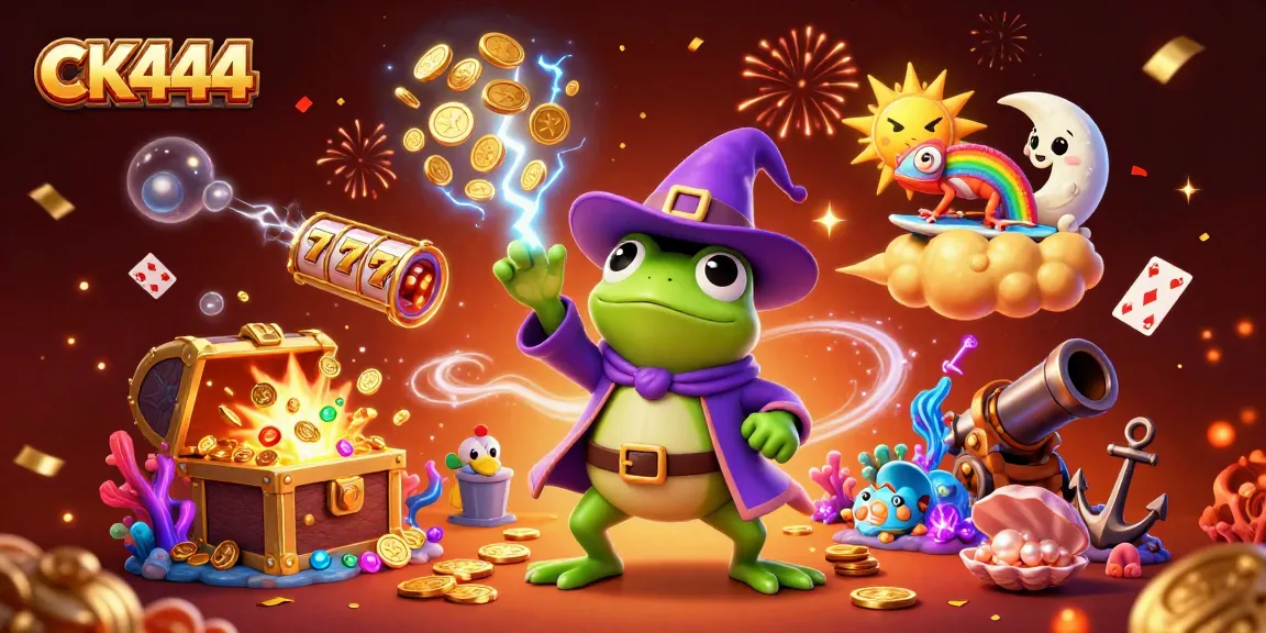 CK444 captures players' thrill in a vibrant storm of golden coins and slots action.