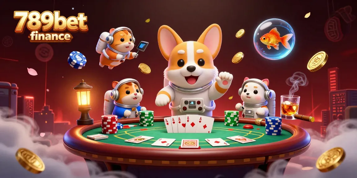 Engage in thrilling games at 789bet finance, featuring satellite casino characters and dynamic poker action.