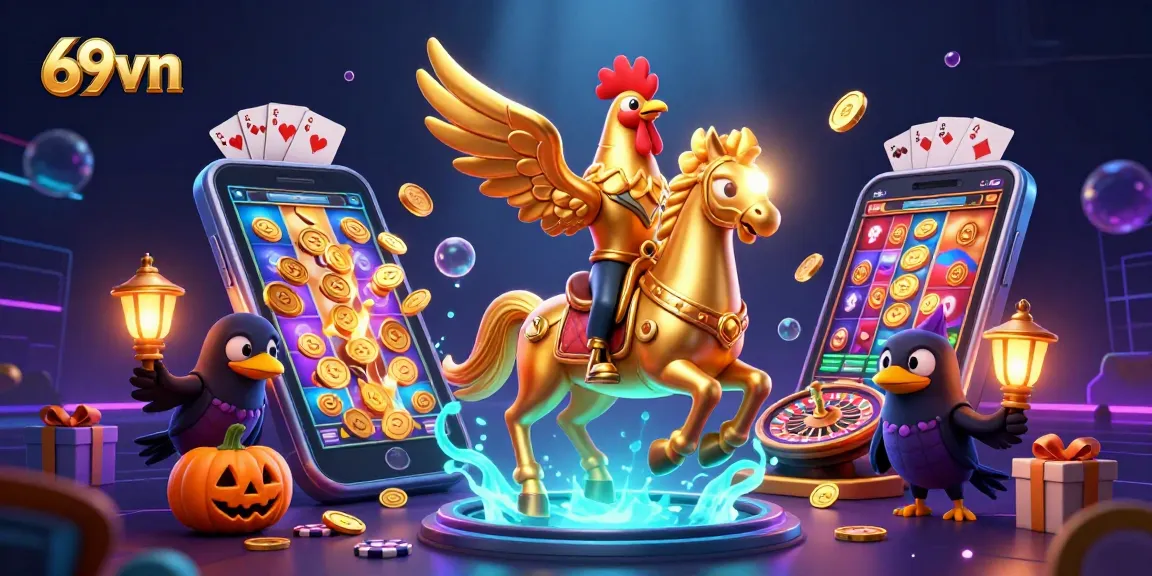 Experience thrilling gaming at 69vnn with dynamic casino elements and vibrant visuals.